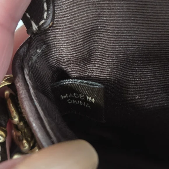 Coach Clutch, purple And Brown. - Picture 8 of 10